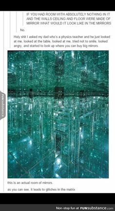 an article about mirrors is featured in the magazine's homepage, which features images of glass cubes