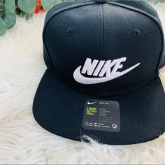 New Boys Black Nike Hat Youth 1 Size! Black Nike Casual Hat, Casual Black Nike Hat, Nike Casual Adjustable Snapback Hat, Casual Nike Adjustable Snapback Hat, Casual Nike Flat Brim Hat, Black Nike Hat, Nike Hat, Nike Accessories, Kids Hair Accessories