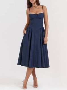 Elevate your elegance with our V-Neck Strapless Midi Dress! Here's why you'll adore it:Stunning Silhouette: The V-neck design and fitted bodice create a flattering, sophisticated silhouette that's perfect for any special occasion.Strapless Chic: With its strapless design, it exudes a touch of allure and charm, making y Vacation Dresses Casual, Stylish Midi Dress, Navy Blue Midi Dress, Strapless Midi Dress, Fancy Dinner, Vacation Dresses, Bustier Top, Mongolia, Strap Dress