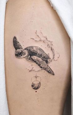 Best Turtle Tattoo Ideas On The Internet Realistic Turtle Tattoo, Tattoo Ideas Fish, Elephants Tattoo, Small Dog Tattoo, Tattoos Fish, Tattoo Fishing, Tattoo Butterflies, Tattoos Elephant