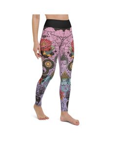 Like a tattoo The Gearbunch Pink Tattooed Lotus Yoga Pants are packed with peaceful artworks. Based on a dusty pink background, look closely at the bright pink red, orange, blue, green and black print to see what you find: a lotus, the infinite ouroboros, buddha, the opening of ajna - third eye to name a few. Super soft stretchy fabric with a wide waistband, these are your perfect yoga leggings, workout legging, fitness pant or all-rounder! Be Happy, Be Bright, Be You with Gearbunch IMPORTANT: O Dusty Pink Background, Like A Tattoo, Workout Legging, Lotus Yoga, Yoga Journal, Women Yoga, Squat Proof, Green And Black, Wide Waistband