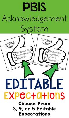 two thumbs up and pointing towards each other with the text, editable expectations from 3 rd