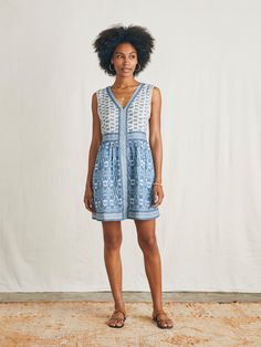 Macey Dress - Blue Clara Ikat Tank Jumpsuit, Dress With Lace Trim, Swim Pants, Maxi Shirts, Maxi Shirt Dress, Linen Maxi Dress, Linen Shop, Dress Shirts For Women, Wrap Dress Floral