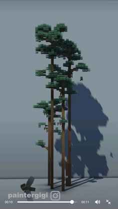 an image of some trees made out of lego blocks