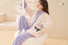 Fashion Anime Pajamas Home Suit PN4560 ●Size: Top: M:Length 62 cm bust 116 cm sleeve 68 cm L:Length 64 cm bust 120 cm sleeve 70 cm XL:Length 66 cm bust 124 cm sleeve 72 cm XXL:Length 68 cm bust 128 cm sleeve 74 cm Pants: M: Length 94 cm waist 60-100 cm hip 102 cm. L: Length 96 cm waist 66-110 cm hip 108 cm. XL: Length 98 cm waist 70-120 cm hip 114 cm. XXL: Length 100 cm waist 74-126 cm hip 118 cm. (Please allow 1-3cm differs due to manual measurement.As different computers display colors differently,the color of the actual may vary slightly from the above images.Thanks for your understanding.) ●Material: soft ●About Shipping: We attach great importance to the orders of each customer and parcel delivery. 1.Processing time: 2-3 business days. 2.Shipping time: 10-15 business days to US, pleas Winter Long Sleeve Sleep Sets, Purple Long Sleeve Sets For Winter, Long Sleeve Sleepwear With Pockets For Lounging, Purple Winter Sleepwear For Lounging, Purple Winter Sleepwear For Loungewear, Purple Long Sleeve Pajama Party Sets, Purple Long Sleeve Sleepwear For Loungewear, Kawaii Long Sleeve Onesie For Loungewear, Cozy Long Sleeve Sleepwear With Pockets