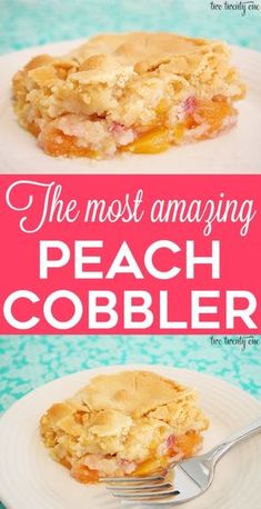 the most amazing peach cobbler recipe ever