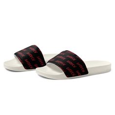 A must-have for the summer: these women’s slides. A pair of these will keep you comfy throughout your day of beach or pool activities, thanks to the cushioned upper strap and the textured footbed. • Cushioned and durable faux leather upper strap • Lightweight polyurethane (PU) outsole • Contoured, textured footbed • Stitched around the upper perimeter for extra durability • Spot clean only • Printed, cut, and handmade • Blank product sourced from China Important: This product is available in the following countries: United States, Canada, Australia, United Kingdom, New Zealand, Japan, Austria, Andorra, Belgium, Bulgaria, Croatia, Czech Republic, Denmark, Estonia, Finland, France, Germany, Greece, Holy See (Vatican city), Hungary, Iceland, Ireland, Italy, Latvia, Lithuania, Liechtenstein, L Black Adjustable Non-slip Slides, Womens Activewear Tops, Pool Activities, Fashion Tops Blouse, Shoe Last, Vatican City, Oversized Style, Swimwear Girls, Socks And Sandals