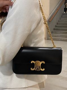 Celine Triomphe Shoulder Bag, Triomphe Shoulder Bag, My Style Bags, Handbag Essentials