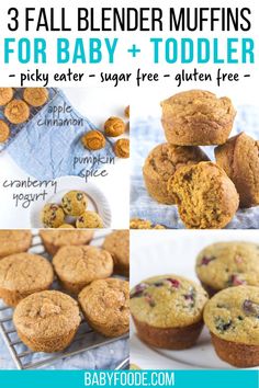 muffins for baby and toddler with text overlay