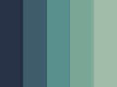 the color palette is blue and green