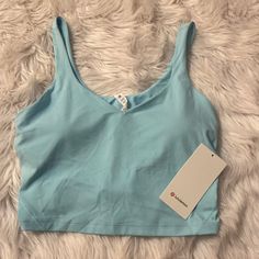 Nwt, Lululemon Align Tank, Size 14, Icing Blue, Bra Cups Included, A/B Cups. Light Blue Casual Sports Bra For Gym, Blue Seamless Activewear For Spring, Blue Functional Activewear For Spring, Light Blue Seamless Casual Activewear, Spring Blue Seamless Activewear, Casual Light Blue Seamless Activewear, Blue Athleisure Sports Bra For Spring, Blue Sports Bra For Yoga In Spring, Light Blue Spring Activewear For Workout