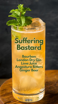 Suffering Bastard Cocktails With High Noon, Diy Gin Recipes, Butter Beer Recipe Alcoholic, Infused Liquor Recipes, Gin Cocktails Easy, Rum And Ginger Beer Cocktail Recipes, Cocktails With Ginger Beer, Alcoholic Ginger Beer Recipe, Cocktail With Bourbon