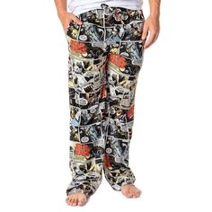 Star Wars is the ultimate saga of good vs evil and a story that will live on forever! These flannel pants have an all-over comic book style print design of classic movie scenes. These pants are made of 100% Polyester, keeping you comfy while you sleep or just lounging around. These pants are perfect with an elastic drawstring waistband, two side pockets, and a button fly. Size: M.  Color: Multicolor.  Gender: unisex.  Age Group: adult. Mens Pyjama Bottoms, Good Vs Evil, Style Flannel, Star Wars Men, Casual Chinos, Flannel Pants, Man Weave, Comic Book Style, Casual Bottoms