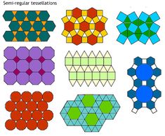 an image of different shapes and sizes of paper origami pieces that are colored