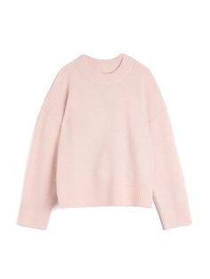 Pink Christmas List, Soft Pink Sweater, Cute Jumpers, Jumper Outfit, Pink Jumper, Pink Day, Pink Knit Sweater, Jean Accessories, Layered Streetwear