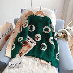 Style: commuting Size: one size Color: red, beige, green, blue Brother Christmas, Woolen Sweaters, Christmas Clothes, Sister Outfits, High Neck Sweater, Dog Jacket, Dog Sweaters, Night Shirt, Christmas Pajamas