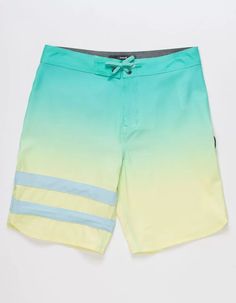 HURLEY Gradient Phantom Boys Boardshorts - TEAL GREEN | Tillys White Surfing Bottoms For Spring, Multicolor Bottoms For Spring Surfing, Yellow Bottoms For Summer Surfing, Green Short Swim Trunks For Spring, Short Swim Trunks For Surfing In Spring, Yellow Short Swim Trunks For Spring, Spring Beachwear Surfing Shorts, Casual Green Shorts For Surfing, Casual Yellow Surfing Bottoms