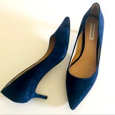 Fabulous Low Pumps Are Blue Suede. These Are Comfortable. Basically New! No Box. Low Pumps, Blue Suede, Saks Fifth, Saks Fifth Avenue, Suede Leather, Shoes Women Heels, Shoes Heels, Color Blue, Pumps