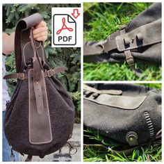 "Pattern Leather Sling Bag DIY Leather Pattern  PDF Tutorial with Video Traveller's Day Pack PDF Pattern Leather Bag PDF Template leather Sling Bag Leather backpack Print Size: US Letter or A4 Print using \"ACTUAL SIZE\" **NOT A PHYSICAL PRODUCT - PATTERN ONLY** Get the tutorial here: https://www.youtube.com/watch?v=EyMcZoddxHY Approximate product dimensions: width:  28 cm ( 11 inch) height: 43 cm ( 16 3/4 inch) I used leather 2-2.2 mm ( 5-6 oz )and rubberized haberdashery fabric (can be replace Sling Bag Diy, Pattern Leather Bag, Sling Bag Leather, Diy En Cuir, Sling Pack, Leather Sling Bag, Bag Diy, String Bag, Flat Cap