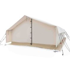 a tent with two poles attached to it