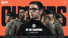 the poster for we are champions featuring young men in black and orange hoodies