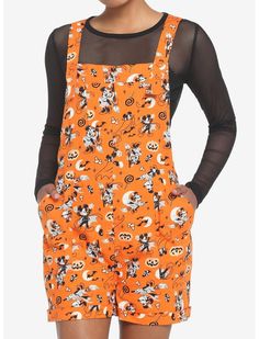 Her Universe Disney Halloween Vintage Icons Soft Shortalls Plus Size Cartoon Characters Halloween Costumes, Halloween Romper, Halloween Clothing, Scary Halloween Costumes, Scary Halloween Party, Her Universe, Icons Soft, Vintage Icons, Halloween Vintage