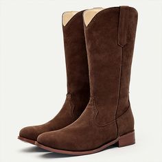 Category:Boots; Upper Materials:Faux Leather; Lining Materials:PU; Embellishment:Splicing; Season:Fall,Winter; Gender:Men's; Activity:Walking; Toe Shape:Round Toe; Style:Classic,Casual; Boot Shaft:Mid-Calf Boots; Outsole Materials:Rubber; Occasion:Daily,Outdoor; Closure Type:Slip-on; Function:Waterproof,Comfortable; Pattern:Solid Colored; Listing Date:09/22/2023; 2024 Trends:Suede Shoes,Cowboy Boots; Foot Length:null; Foot Width:null; Size chart date source:Provided by Supplier. Suede Mid-calf Boots For Fall, Western Style Suede Mid-calf Boots For Winter, Western Mid-calf Winter Boots, Western Wide Calf Boots For Winter, Western Style Round Toe Knee-high Boots For Winter, Western Style Knee-high Boots With Round Toe For Winter, Western Style Knee-high Winter Boots, Western Knee-high Winter Boots, Western Style Mid-calf Boots For Winter