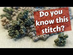 there is a sign that says do you know this stitch?