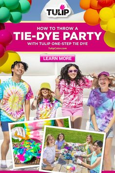 the tulip tie - dye party is coming to town this summer and it's free