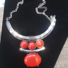 Silver And Red Necklace Red Necklace, Paparazzi Jewelry, Womens Jewelry Necklace, Jewelry Necklaces, Necklaces, Women Jewelry, Silver, Red, Women Shopping