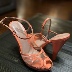 I Have Two Of The Exact Same Pairs I Had Ordered Them From A Catalog And They Came Way Reduced In Size! These Say They Are A 9.5 But Fit Like A 8.5 And I Have Another Pair That Says 9 And They Fit Like An 8!! Super Cute Brand New Just Need To Get Rid Of Them! Spring Orange Patent Leather Heels, Formal Orange Heels With Removable Insole, Color Orange, Shoes Women Heels, Shoes Heels, Super Cute, Women Shoes, Brand New, Orange