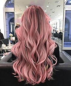 Latest trends in hair dye and color experimentation to discover! Hair Colour Rose Gold, Blush Pink Balayage, Rose Gold Hair Pale Skin, Hair Colour Ideas For Blondes Rose Gold, Coloured Hair Pastel, Rose Gold Hair With Highlights, Light Pink Hair Brown Roots, Rose Gold And Brown Hair, Dusty Rose Gold Hair