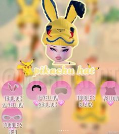 Pikachu Dress To Impress, Dti Layering Tips, Pikachu Hat, Cute Emoji Combinations, Fancy Dress Code, Roblox Clothing, Dti Hacks, Dti Ideas, Aesthetic Roblox Royale High Outfits