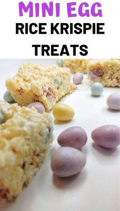 an egg rice krispie treat on a white plate