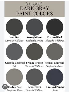 the best dark gray paint colors