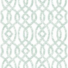 a green and white wallpaper pattern with circles on the bottom, in shades of light blue