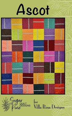 a book cover with an image of a patchwork quilt