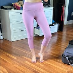 Never Worn Except For Photo. Slightly Wrinkled From Being In Drawer But You Can See It Doesn’t Show When Wearing. I Believe These Are 21 Or 23” Inseam. Pink Stretch Yoga Pants With Go-dry Technology, Compression Pink Yoga Pants With Go-dry, Pink Go-dry Yoga Pants, Purple High Stretch Yoga Pants For Loungewear, Lavender Stretch Activewear For Loungewear, Pink 4-way Stretch Yoga Pants Sportswear, Purple 4-way Stretch Yoga Pants For Sports, Purple 4-way Stretch Yoga Pants For Workout, Pink 4-way Stretch Yoga Pants