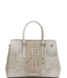 BRAHMIN Melbourne Collection Finley Leather Crocodile-Embossed Carryall Satchel Tote Bag | Dillard's Elegant Top Handle Embossed Bag, Elegant Embossed Top Handle Shoulder Bag, Elegant Embossed Top Handle Bag, Luxury Embossed Top Handle Shoulder Bag, Luxury Embossed Formal Bags, Designer Gold Crocodile Pattern Bags, Elegant Formal Embossed Shoulder Bag, Luxury Crocodile Pattern Shoulder Bag, Elegant Embossed Tote Bag