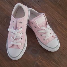 Brand New Converse Chuck Taylor All Stars Ox Shoes. Very Pretty Light Pink With Gray And White. I Have 3 Different Sizes For Sale. Sporty Pink Slip-on Canvas Shoes, Pink Slip-on Sneakers For School, Cute Pink Slip-on Canvas Shoes, Cute Pink Slip-on Sneakers, Converse High-top Pink Canvas Shoes, Pink Converse Lace-up Canvas Shoes, Pink Non-slip Canvas Shoes With Round Toe, Converse Pink Canvas Shoes With Round Toe, Pink Converse Canvas Shoes With Round Toe