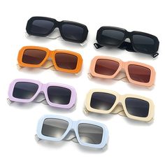 Expertly crafted for stylish women, our Retro Square Sunglasses feature a unique checker square design that adds a vintage touch. With UV 400 protection, these shades come in a variety of bold colors including Black, Orange, Pink, Blue, and Light Yellow. Upgrade your eyewear game with these fashionable and functional sunglasses. Anti-UV grade: UV400 Retro Square Frame Sunglasses For Beach, Rectangular Sunglasses With Uv Protection, Retro Square Frame Glass Sunglasses, Retro Square Sunglasses With Uv Protection, Retro Sunglasses With Uv Protection And Square Frame, Retro Square Sunglasses With Tinted Lenses, Trendy Square Polarized Sunglasses, Chic Square Plastic Sunglasses, Casual Square Glass Sunglasses