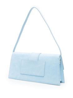 Jacquemus Le Bambino Long Shoulder Bag - Farfetch Jacquemus Le Bambino Long, Long Shoulder Bag, Blue Bags, Gold Tones, Shoulder Strap, Sparkle, Shoulder Bag, Luxury Fashion, ? Logo