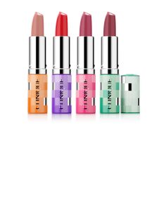 Rich, hydrating lip color in four kissable shades from our Dramatically Different™ Lipstick collection. A $112 value. Please note: This product is excluded from discounts. Kisses Makeup, Clinique Pop Lipstick, Pop Lipstick, Clinique Lipstick, Clinique Pop, Lipstick Collection, Lipstick Set, Kiss Makeup, Makeup Set