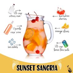 the instagram page for sunset sangria