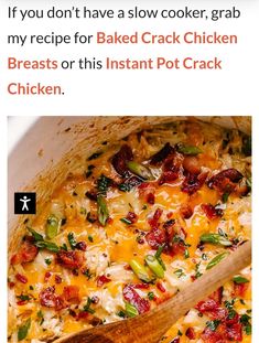 the recipe for baked cracker chicken is shown