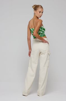 Loose fit cargo style pant Button fly zipper closure Fabric: 100% Cotton (Preshrunk) Model Measurements: Height: 5'7, Bust: 32B, Waist: 24/25", Hips: 34" Model is wearing a size XS Made in Los Angeles Style Pant, Cargo Style, Pants Large, Cargo Pant, Instagram Shop, Model Measurements, Loose Fitting, Angeles, Zipper