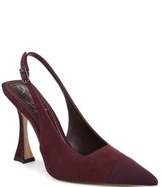 Shop for Sam Edelman Odette Suede and Fabric Cap Toe Slingback Pumps at Dillard's. Visit Dillard's to find clothing, accessories, shoes, cosmetics & more. The Style of Your Life. Fall Fashion Shoes, Summer Clearance, Gianni Bini, Slingback Pump, Dillard's, Contemporary Fashion, Sam Edelman, Handbag Accessories, Fall Fashion