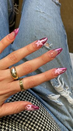 Short Fall Nails Paznokcie Hello Kitty, Kutek Disney, Star Nail, Nails Yellow, Nagel Tips, Makijaż Smokey Eye, Star Nails, Funky Nails