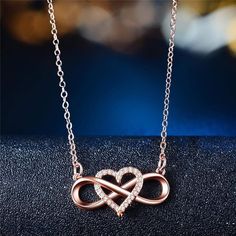 Infinity Heart Necklace(Perfect for girlfriends Heart Meaning, Womens Diamond Necklace, Infinity Pendant, Infinity Jewelry, Sparkle Necklace, Diamond Jewelry Necklace, Infinity Heart, Luxury Jewellery, Beating Heart