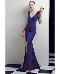 Get 10% off now! Buy bodycon vneck formal dress with split front at cheap price online. Free stable shipping and pro custom service since 2009. Evening V-neck Maxi Dress With Split Design, Elegant Fitted V-neck Prom Dress, Elegant Bodycon V-neck Evening Dress, V-neck Bodycon Evening Dress For Night Out, Elegant V-neck Dress With Split Design, Elegant V-neck Bodycon Dress For Gala, Elegant V-neck Bodycon Evening Dress, Elegant V-neck Bodycon Dress For Evening, V-neck Maxi Dress With Split Design For Evening